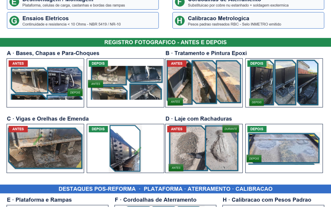 Reforma Estrutural em Balanças Rodoviárias: Março e Abril de 2026 (Mosaic Fertilizantes)